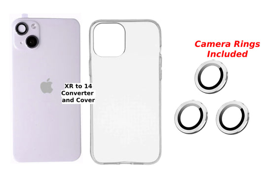 iPhone XR to 14 Converter with FREE cover and CAMERA RINGS